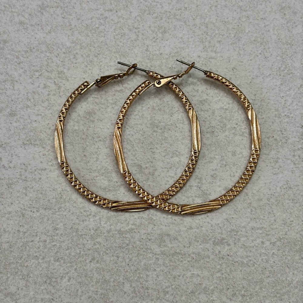 Large Gold Hoop Earrings